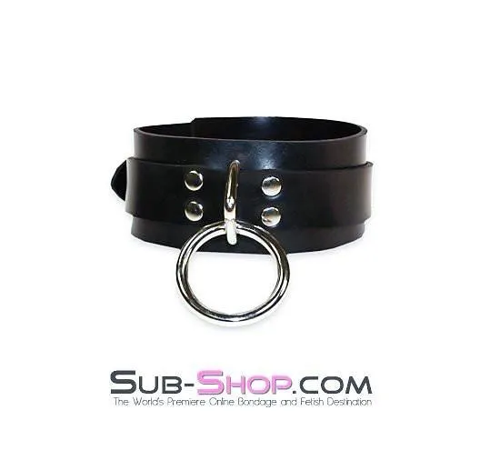 0604A      Black Tie Affair Rubber Bondage Collar