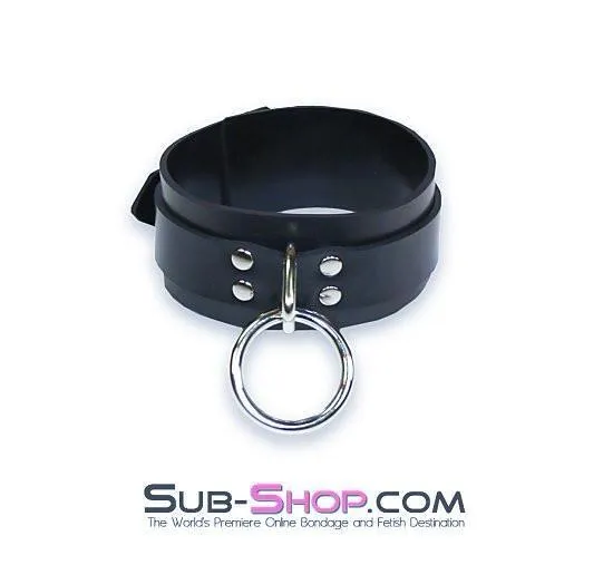 0604A      Black Tie Affair Rubber Bondage Collar