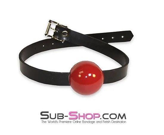 1465A      Rubber Desires Rubber Strap Ballgag, Red Ball