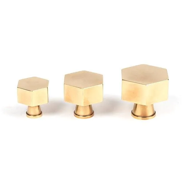 Aged Brass Kahlo Cabinet Knob - 32mm | From The Anvil