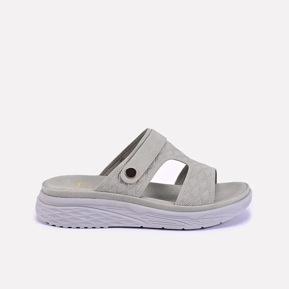 Arabella Light Gray Casual Slippers 0412622