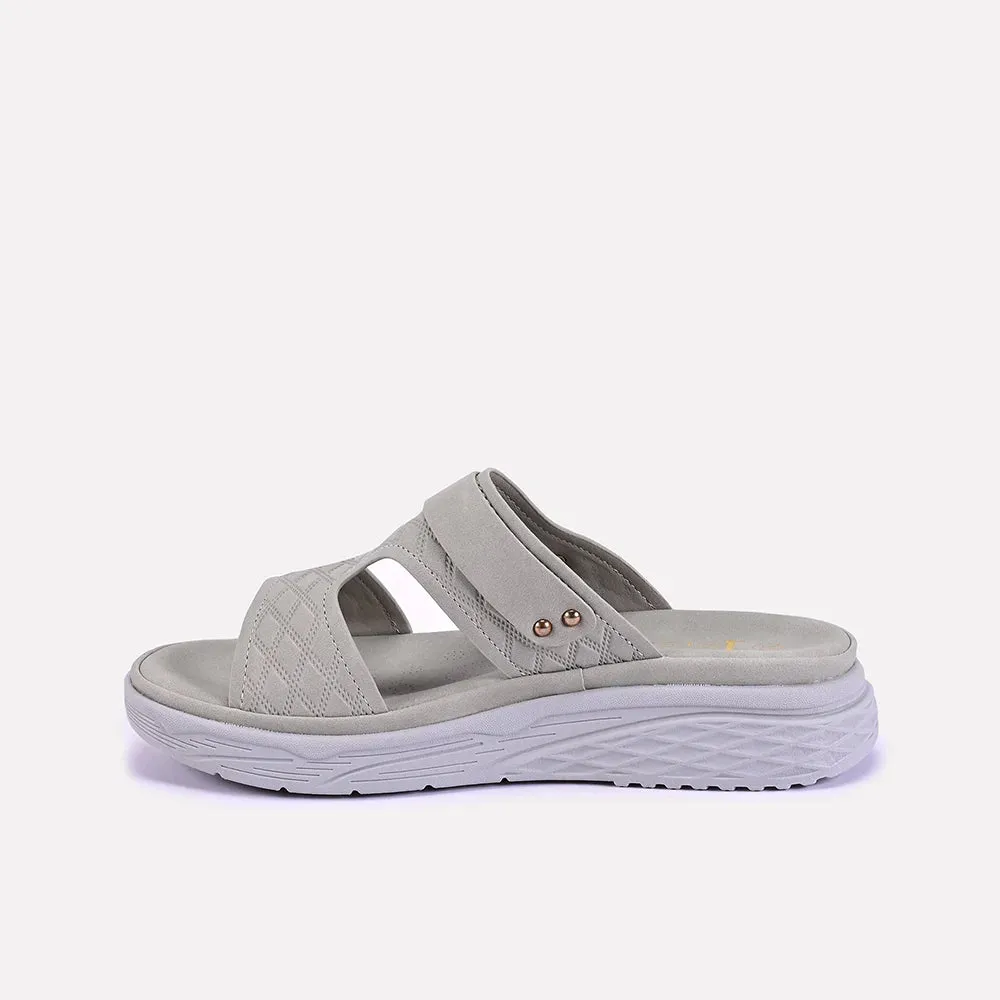 Arabella Light Gray Casual Slippers 0412622
