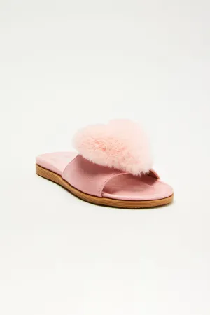 Arylee Heart Slippers - Pink