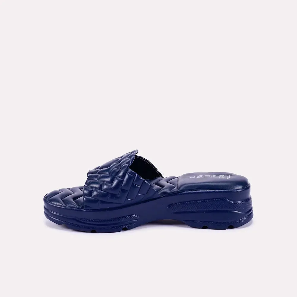 Audrey Blue Chunky Slippers 0412265