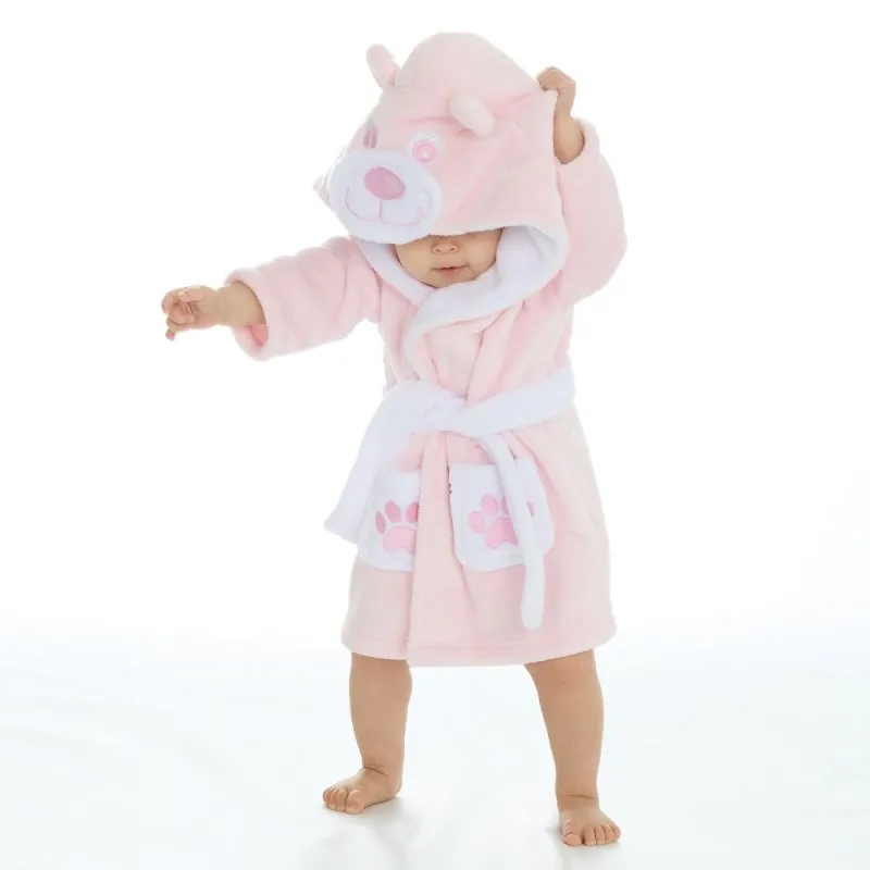 Baby Novelty Pink Teddy Dressing Gown
