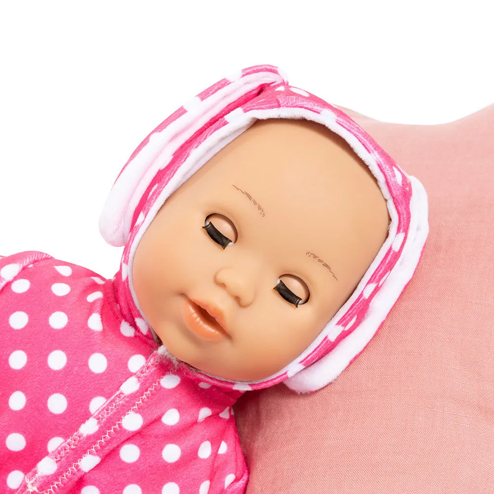 Bayer Design 15 inch - Anna First Words Baby Doll with Bunny Onesie
