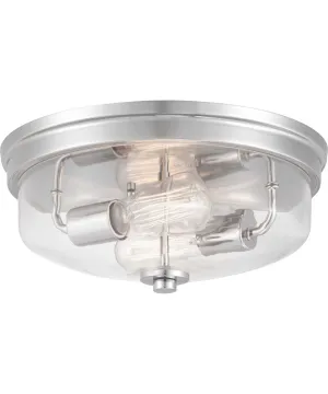 Blakely 2-Light 13-5/8" Flush Mount Polished Nickel