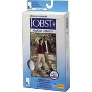 BSN Jobst Activewear Knee High Firm Compression Socks Extra-large, Cool White, Closed Toe, Unisex, Latex-free - Pair of 2