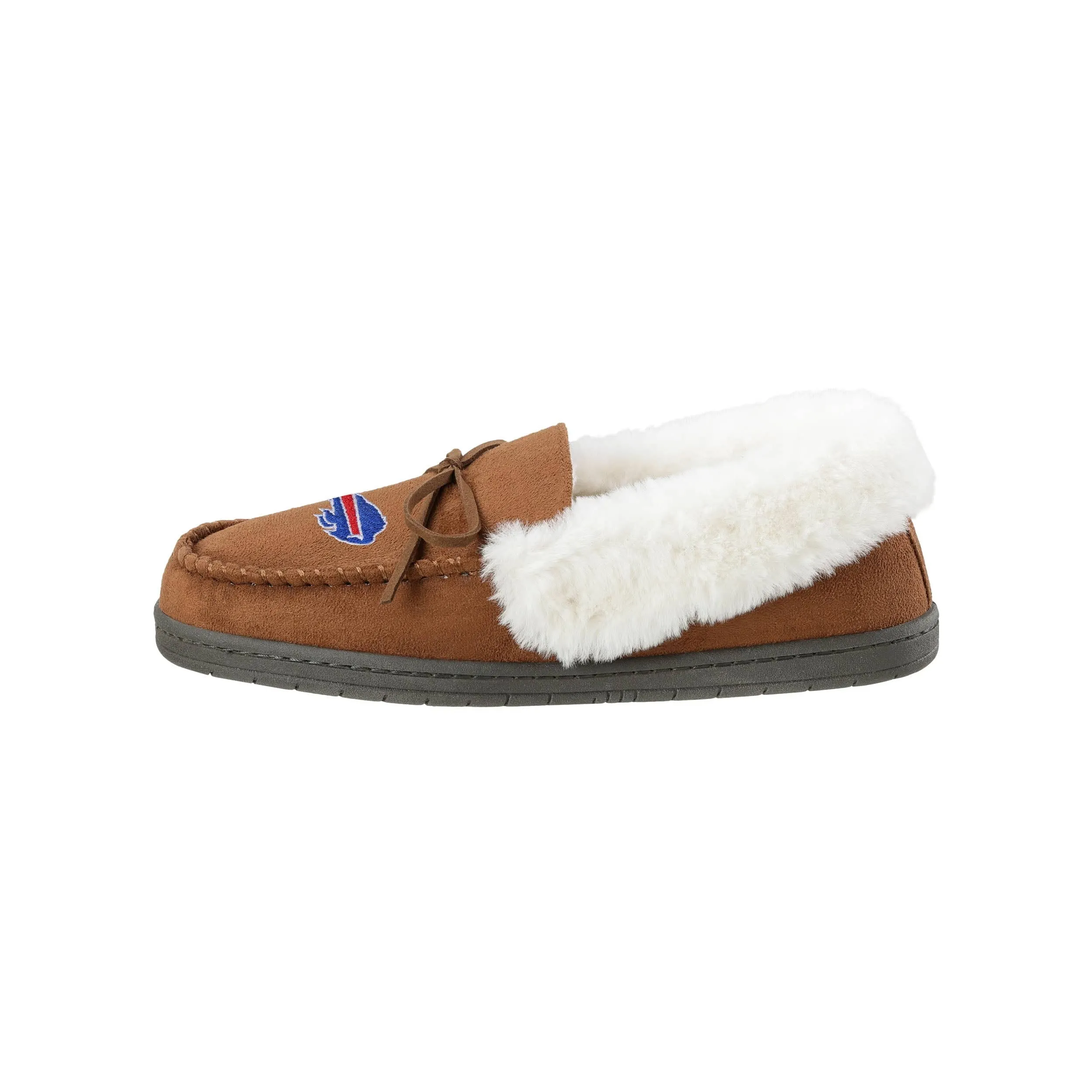 Buffalo Bills NFL Womens Tan Moccasin Slippers