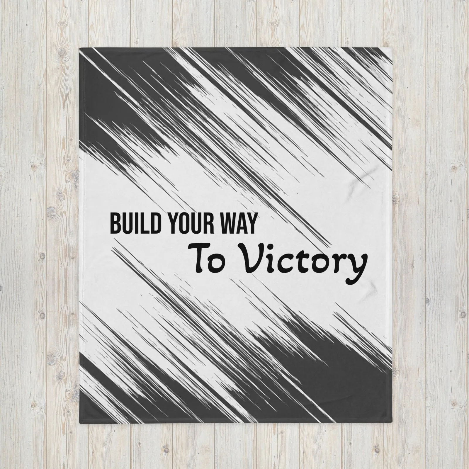 Build Your Way To Victory Throw Blanket
