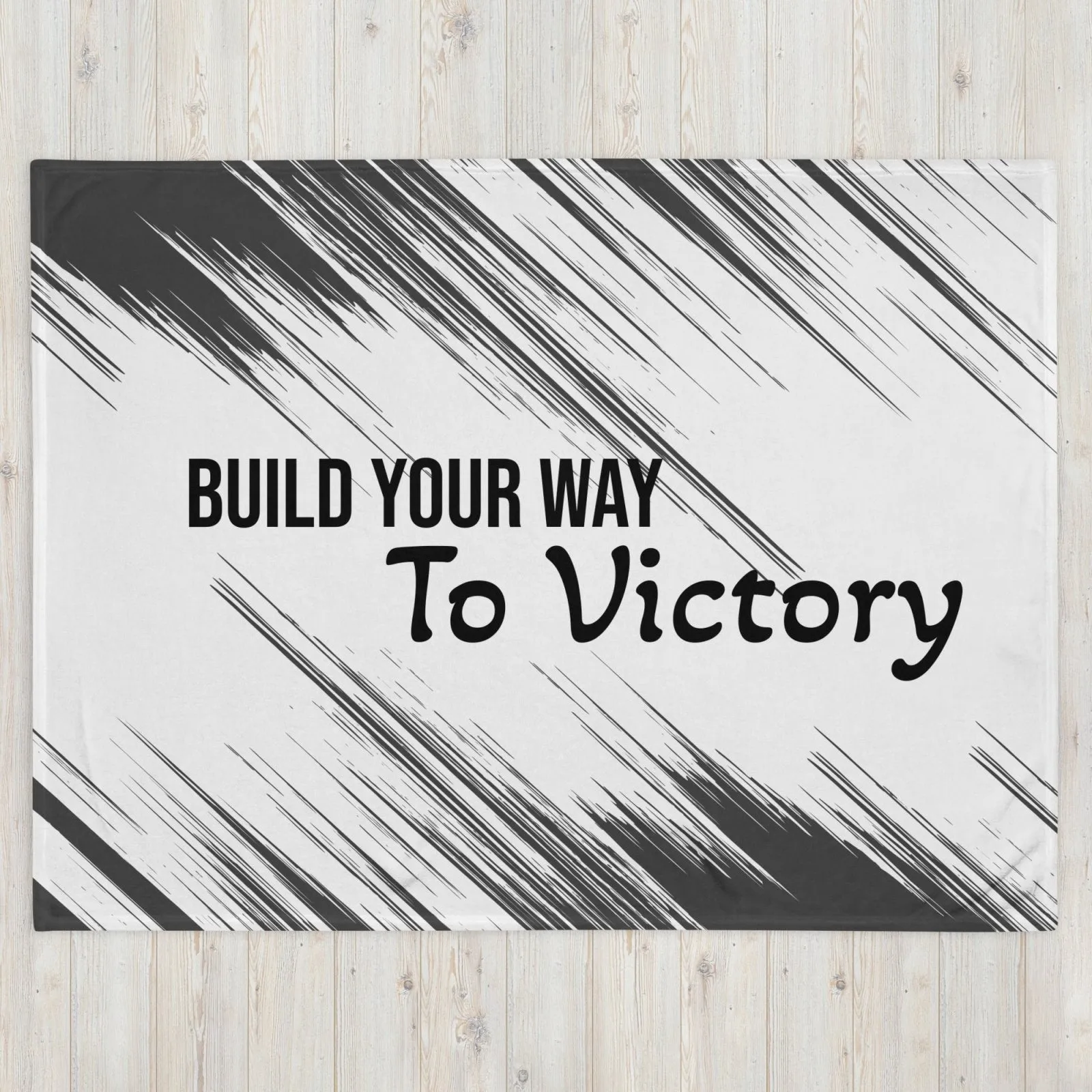 Build Your Way To Victory Throw Blanket
