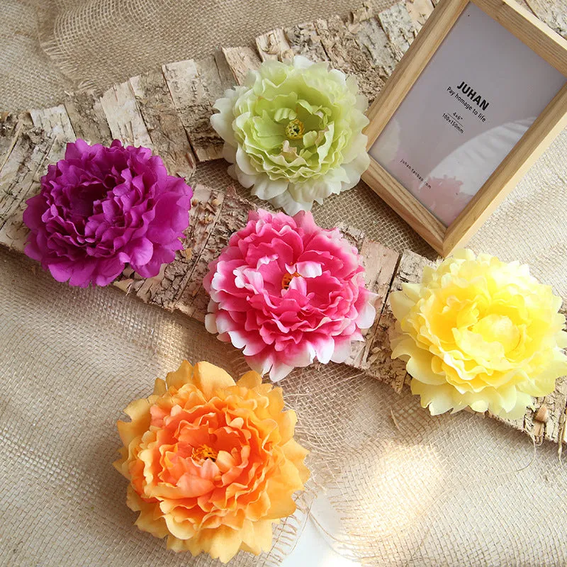 Bulk Peonies Silk Flowers for Cake Toppers Flower Wall DIY