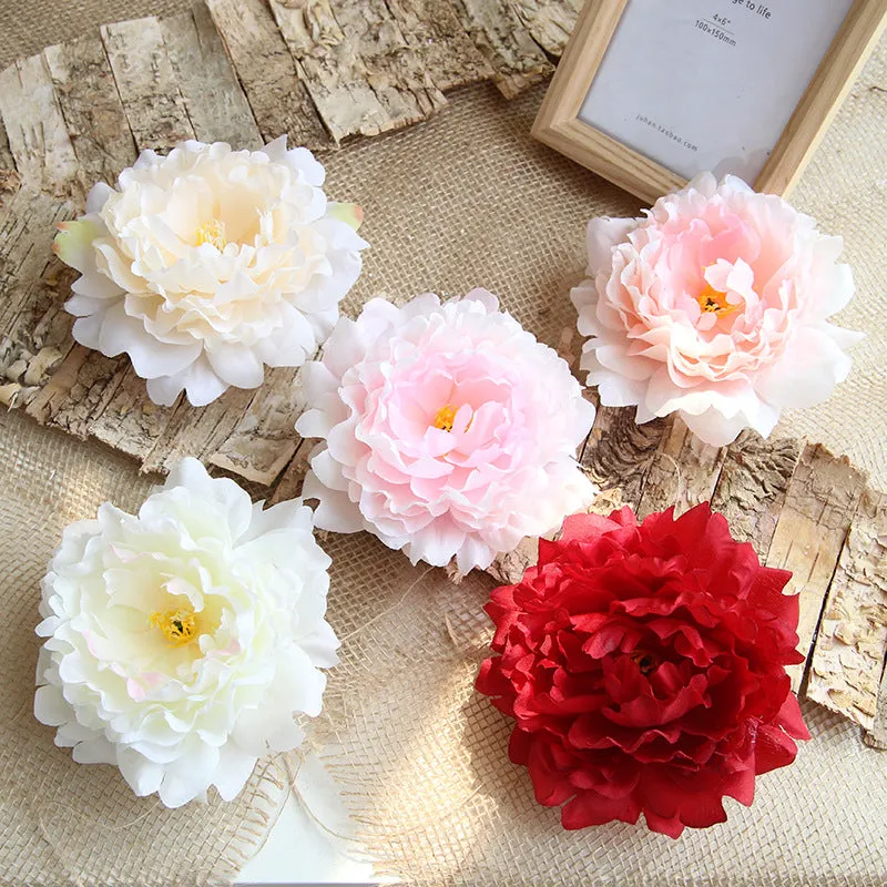 Bulk Peonies Silk Flowers for Cake Toppers Flower Wall DIY