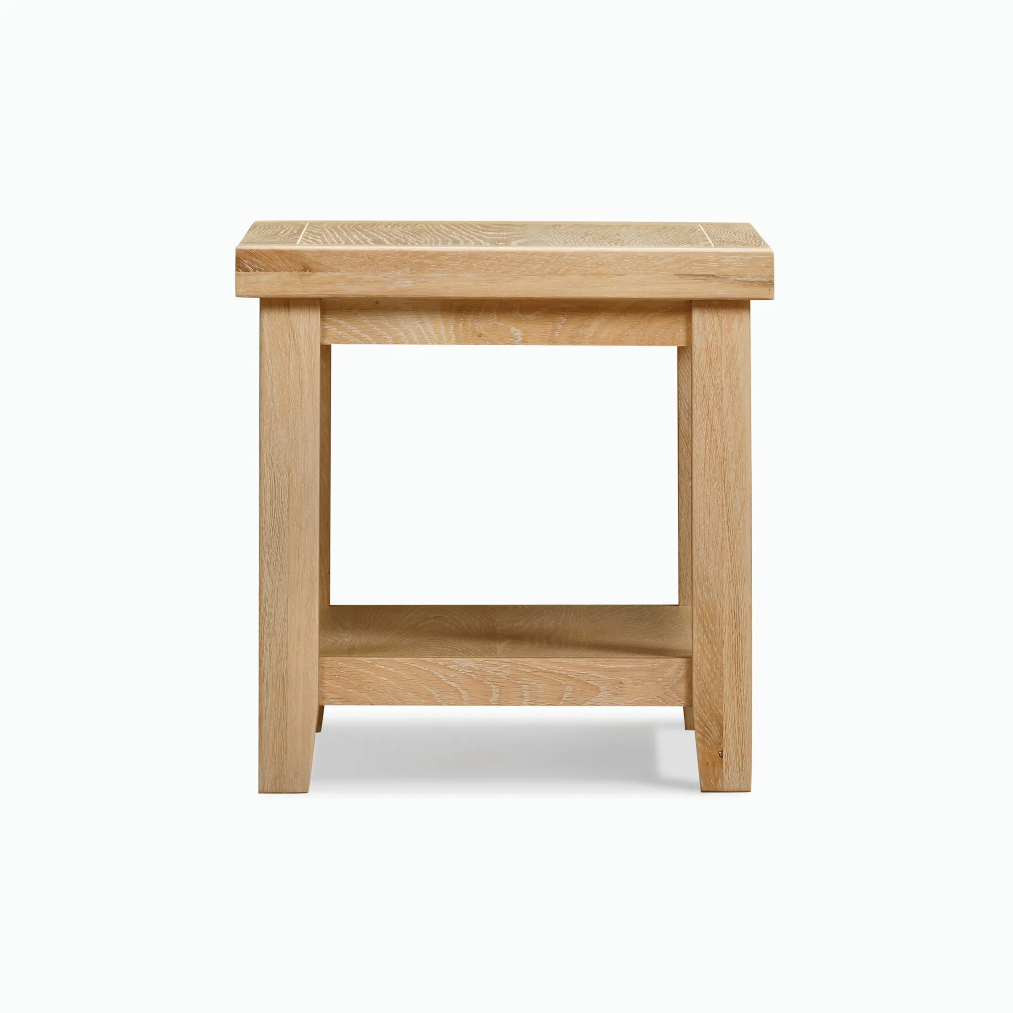 Burford Large Coffee Table with Shelf in Natural Oak