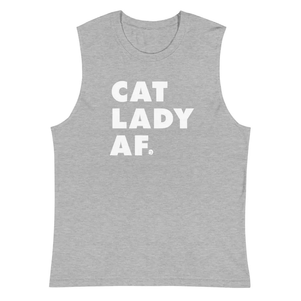 Cat Lady AF Unisex Tank Top