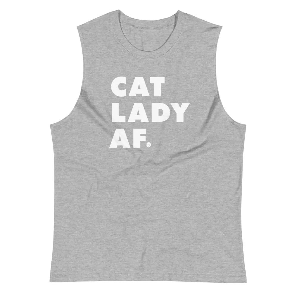 Cat Lady AF Unisex Tank Top