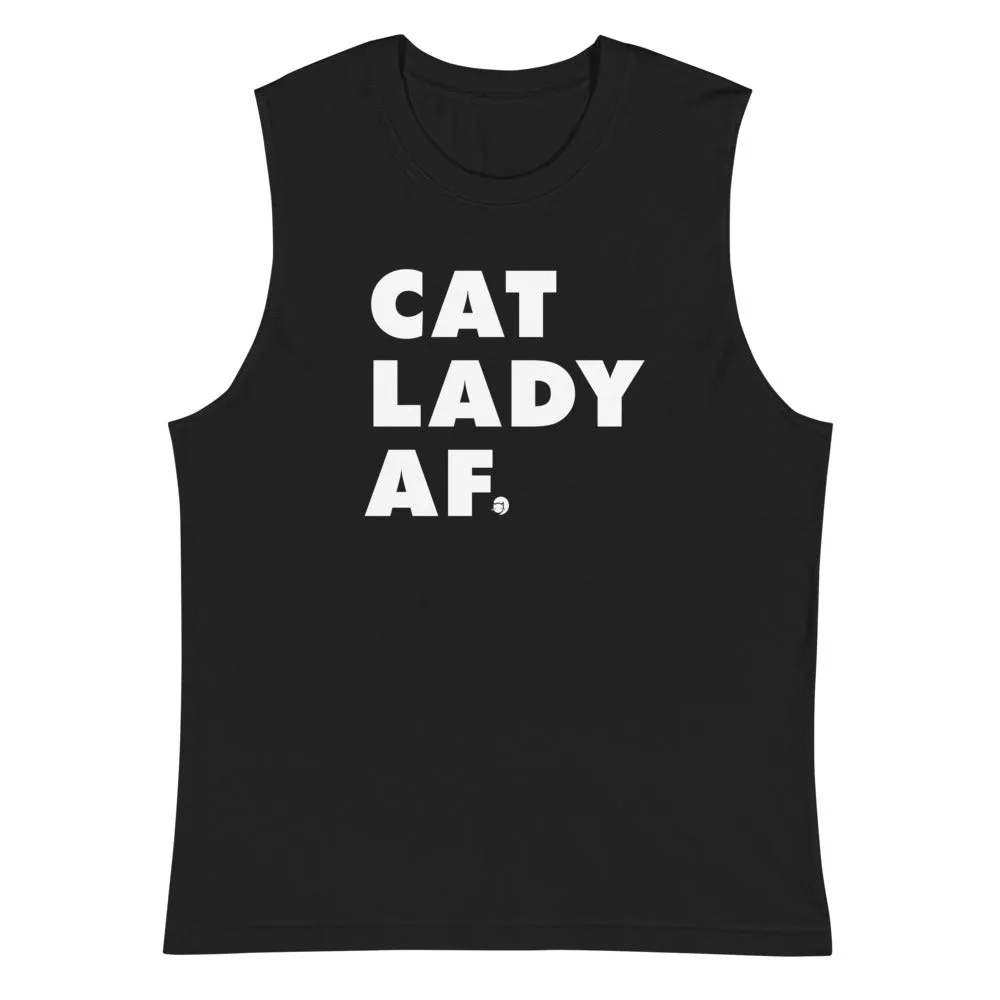 Cat Lady AF Unisex Tank Top
