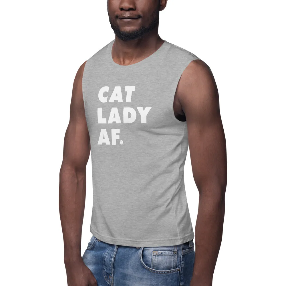 Cat Lady AF Unisex Tank Top