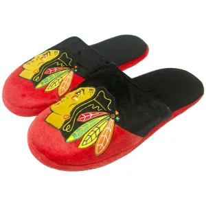 Chicago Blackhawks NHL Mens Colorblock Slide Slippers