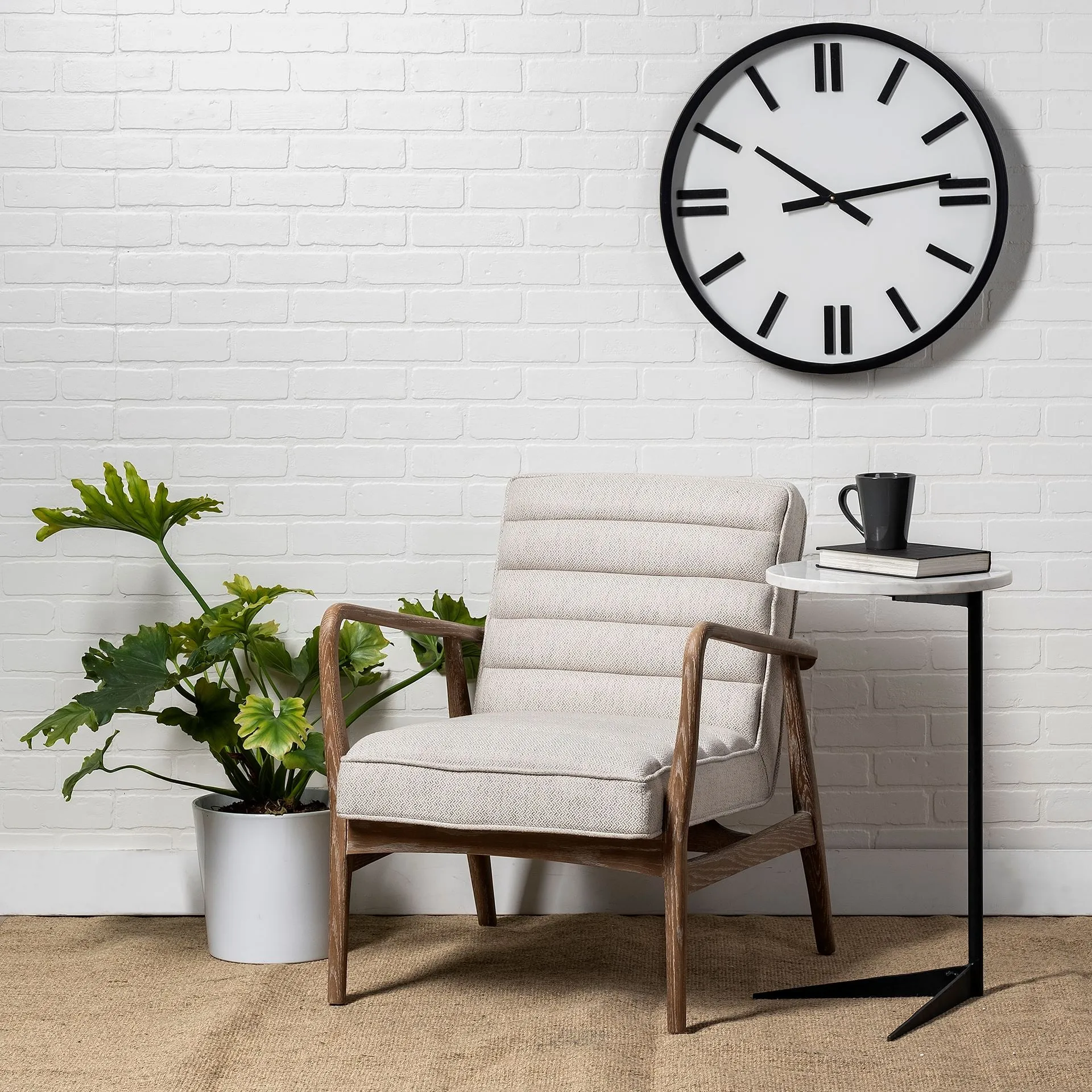 Derby 24" Round Oversize Modern Clock