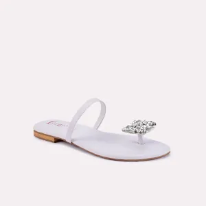 Felicity White Fancy Slippers 0412493