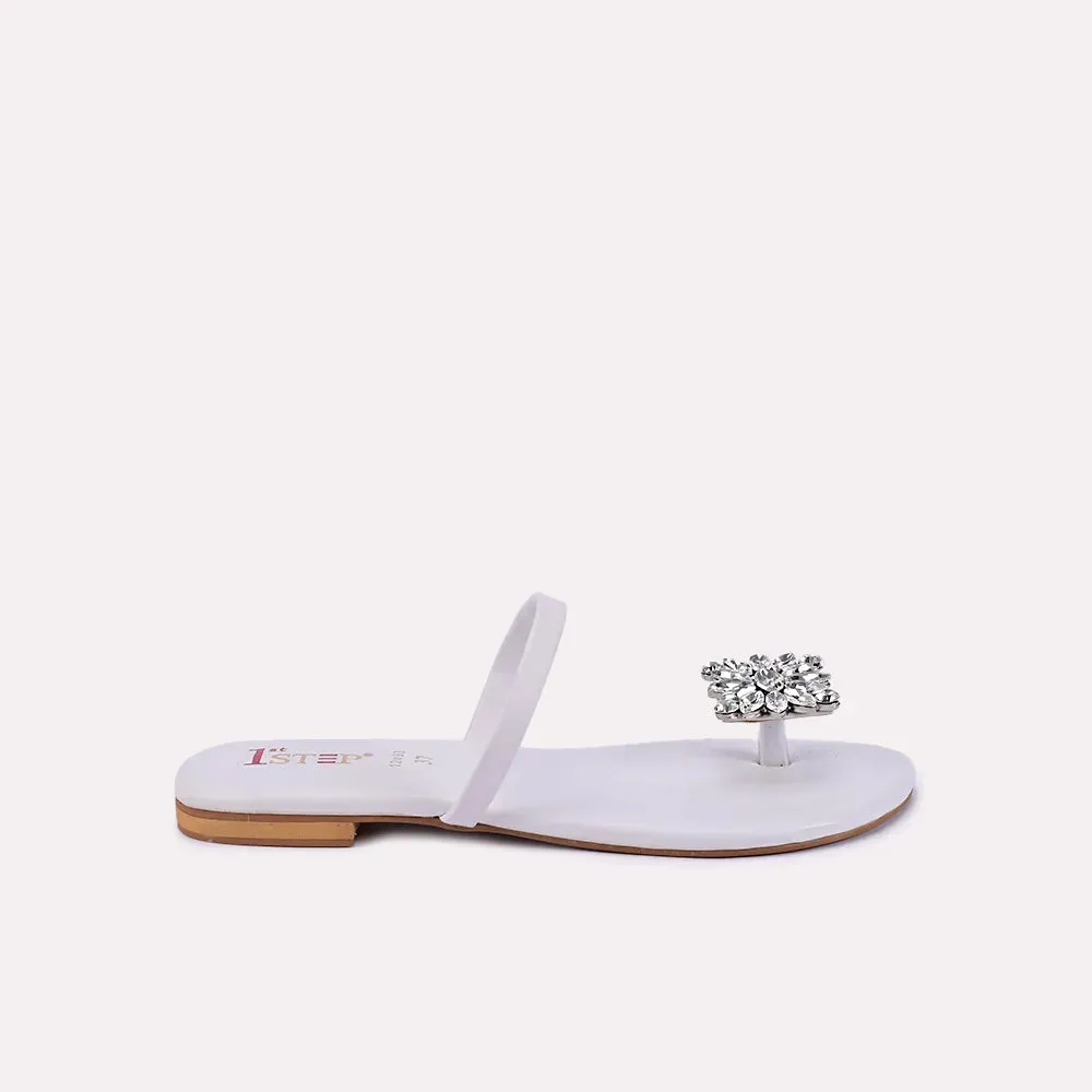 Felicity White Fancy Slippers 0412493