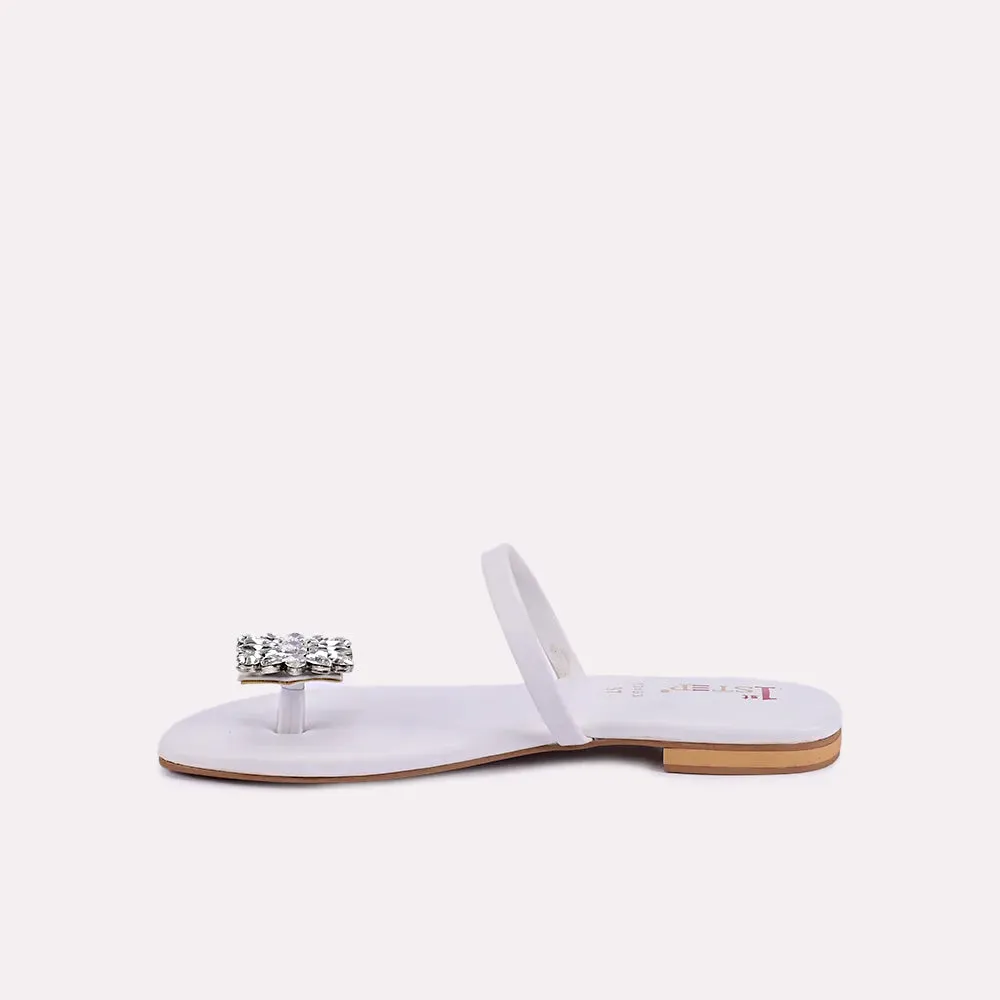 Felicity White Fancy Slippers 0412493