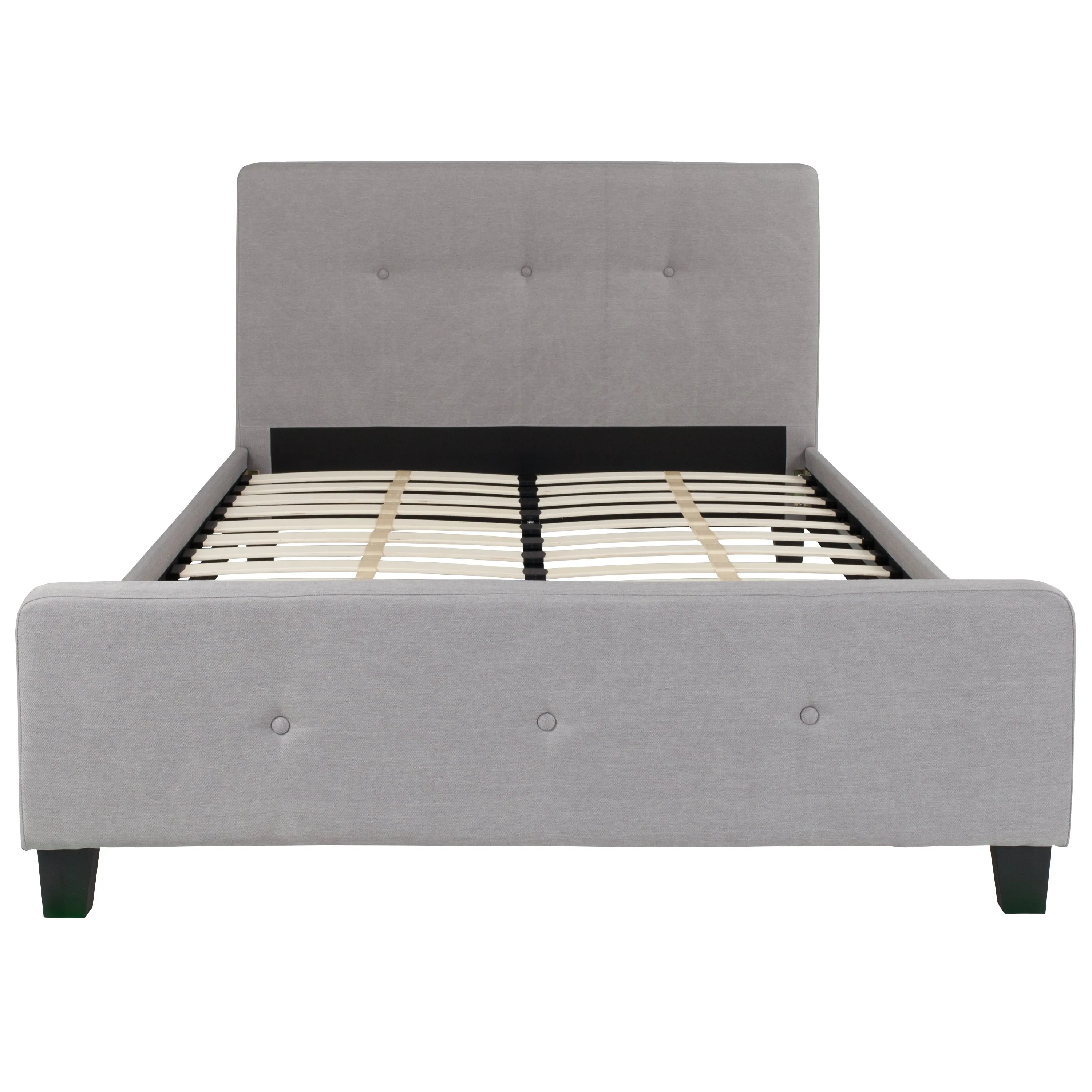 Full Platform Bed Set-Gray HG-BM10-26-GG