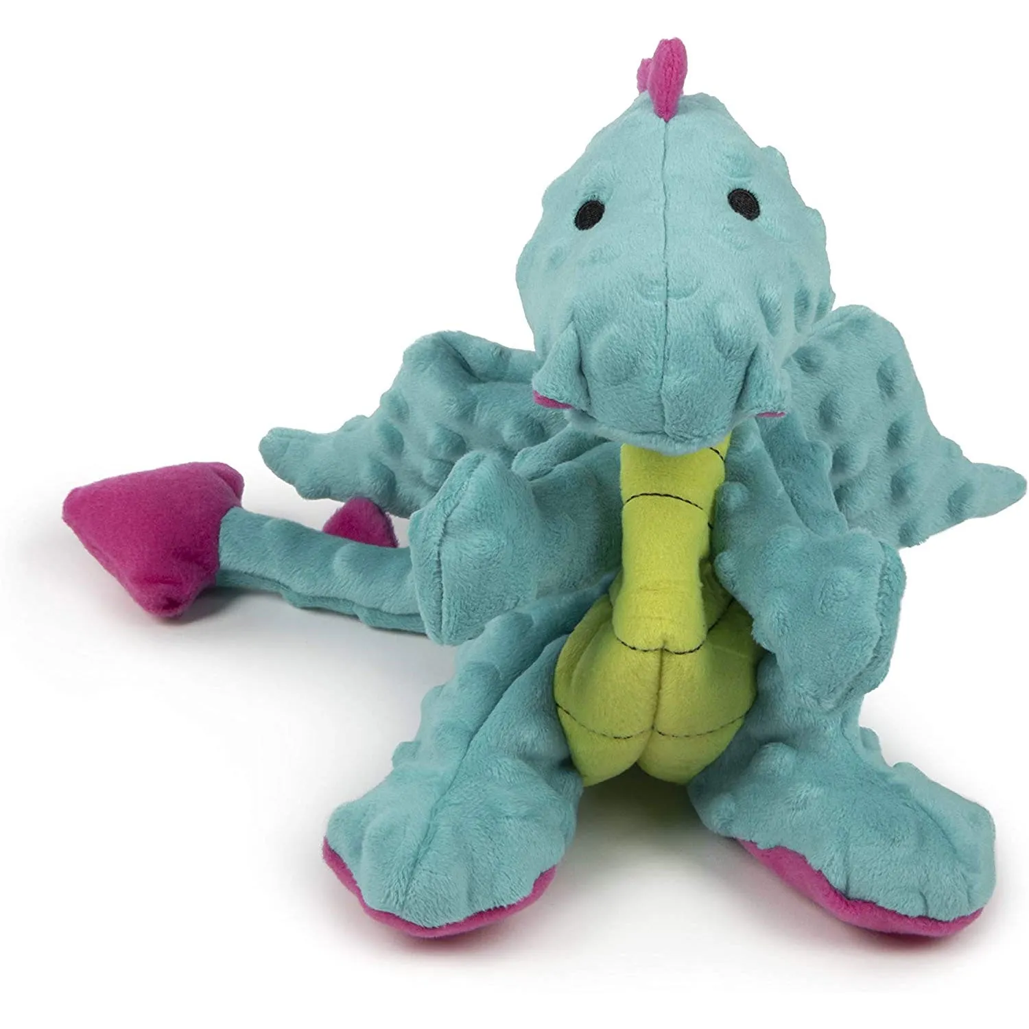 GoDogs Durable Turquoise Dragon Dog Toy