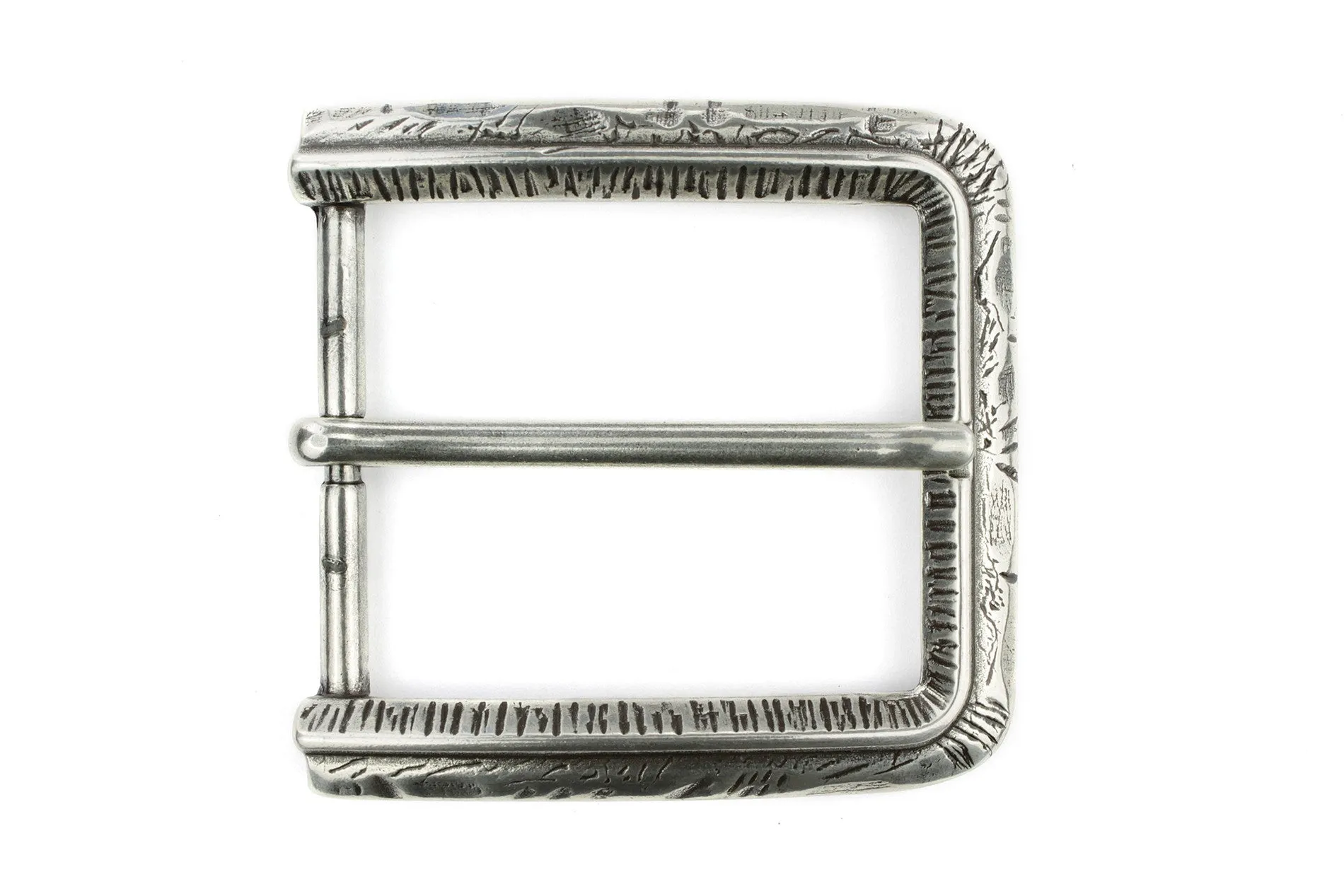 Hammered Effect Prong Buckle 40mm