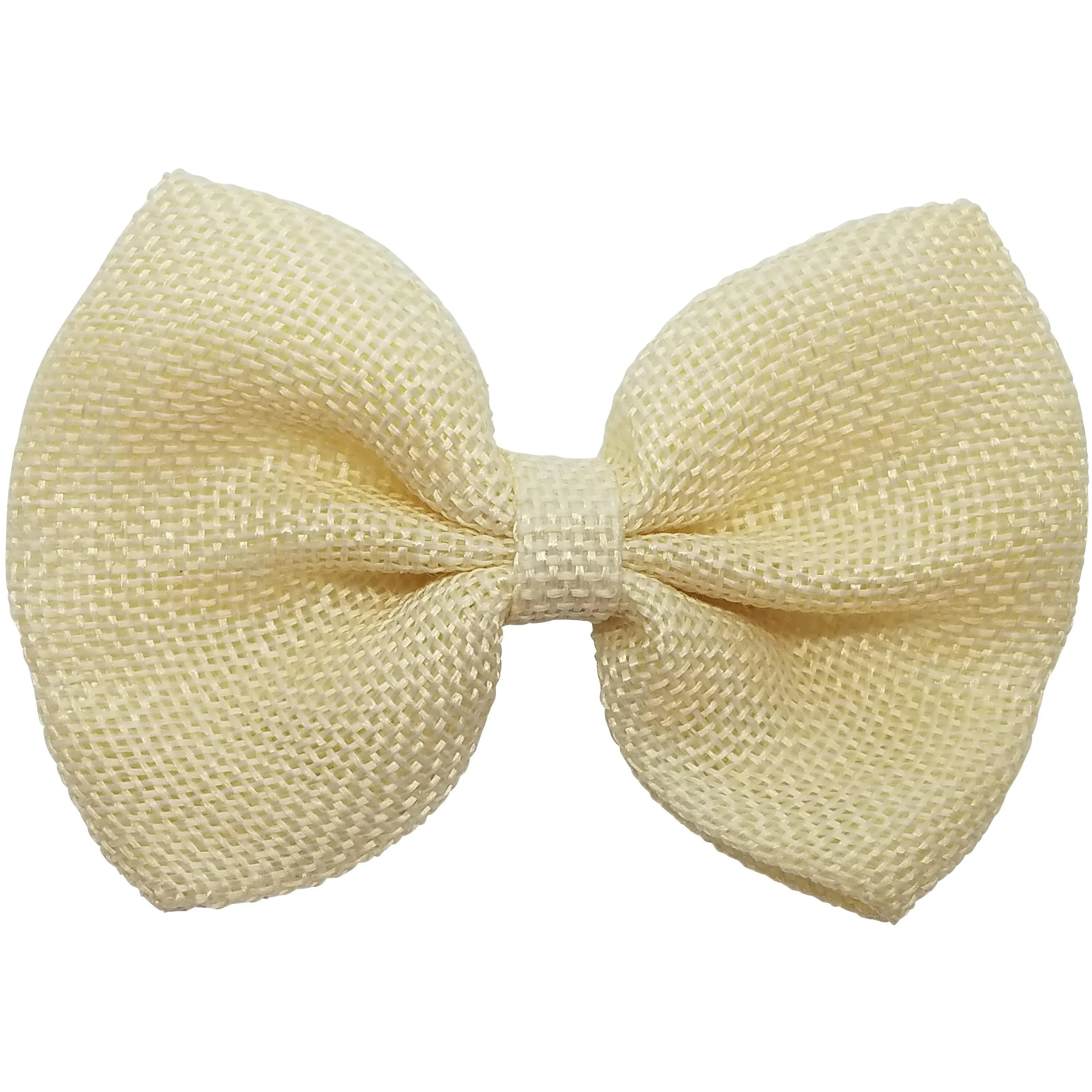 Ivory 4" inch Burlap Bows Universal