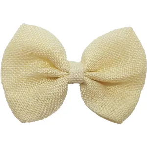 Ivory 4" inch Burlap Bows Universal