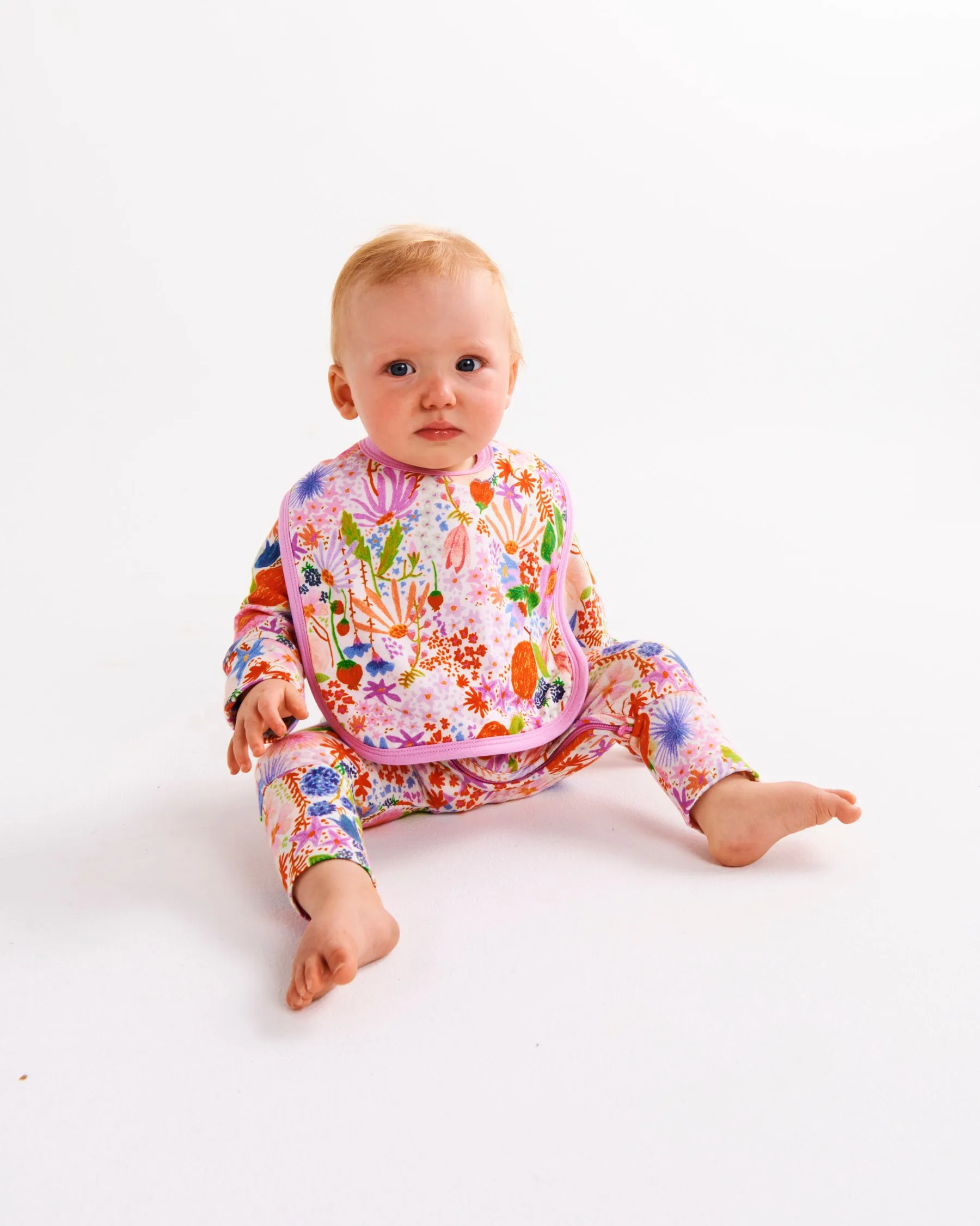 Kip & Co Meandering Meadow Organic Cotton Bib