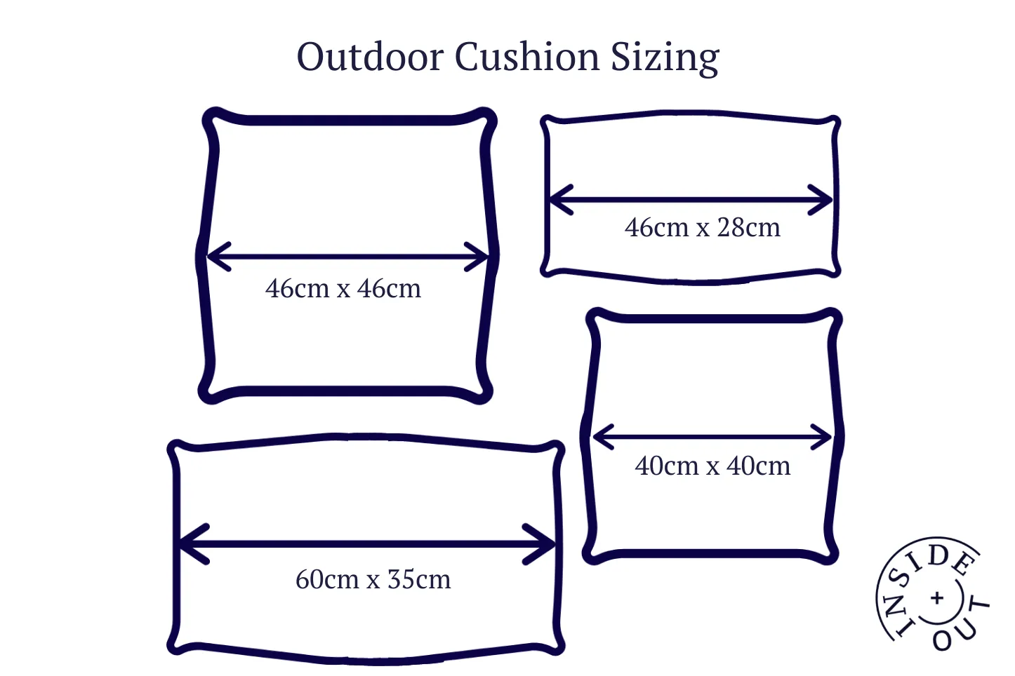 Luxury Cushion in Palm Navy