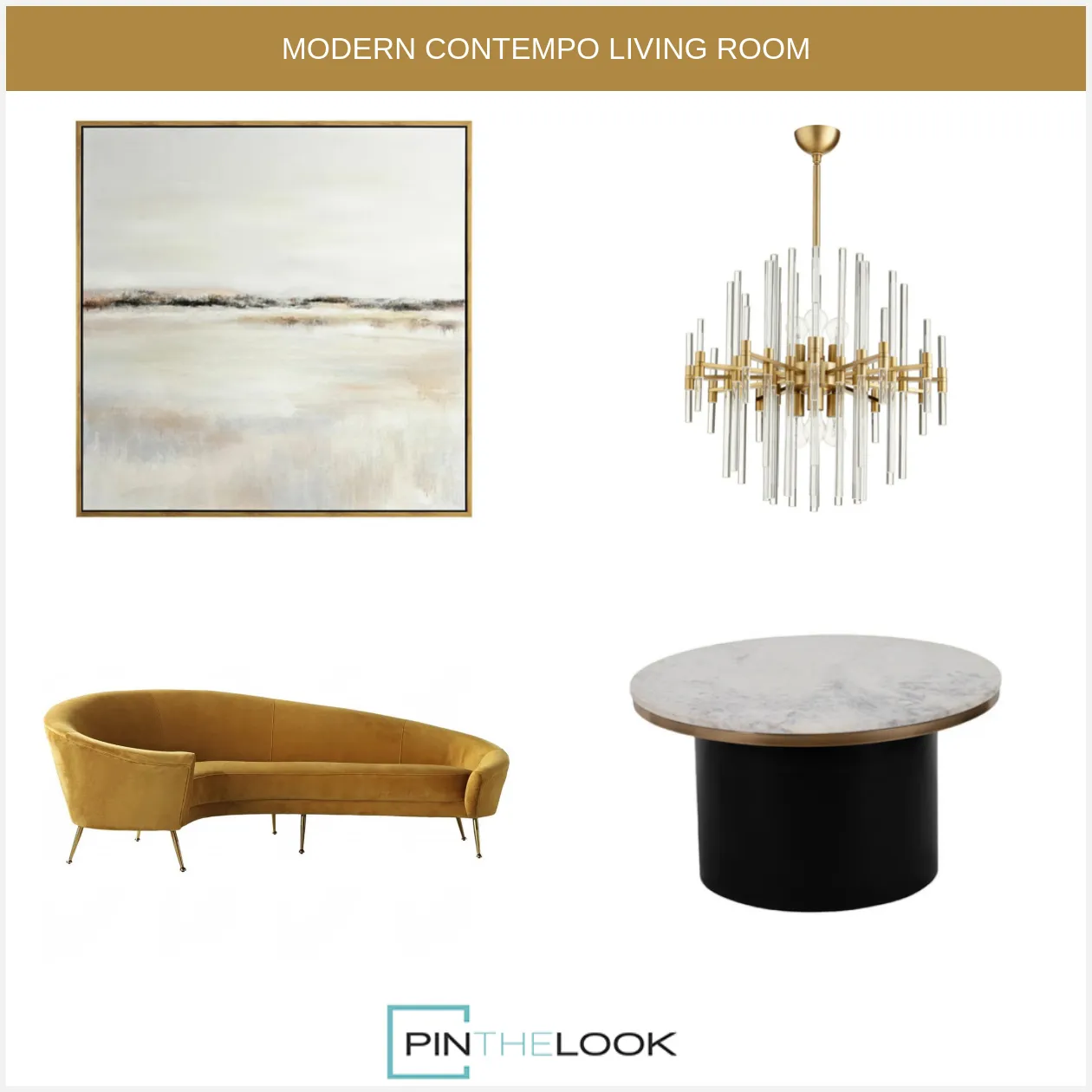 Modern Luxe Dijon Velvet Sofa