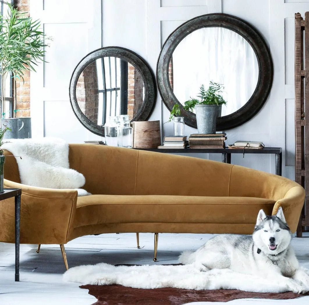 Modern Luxe Dijon Velvet Sofa