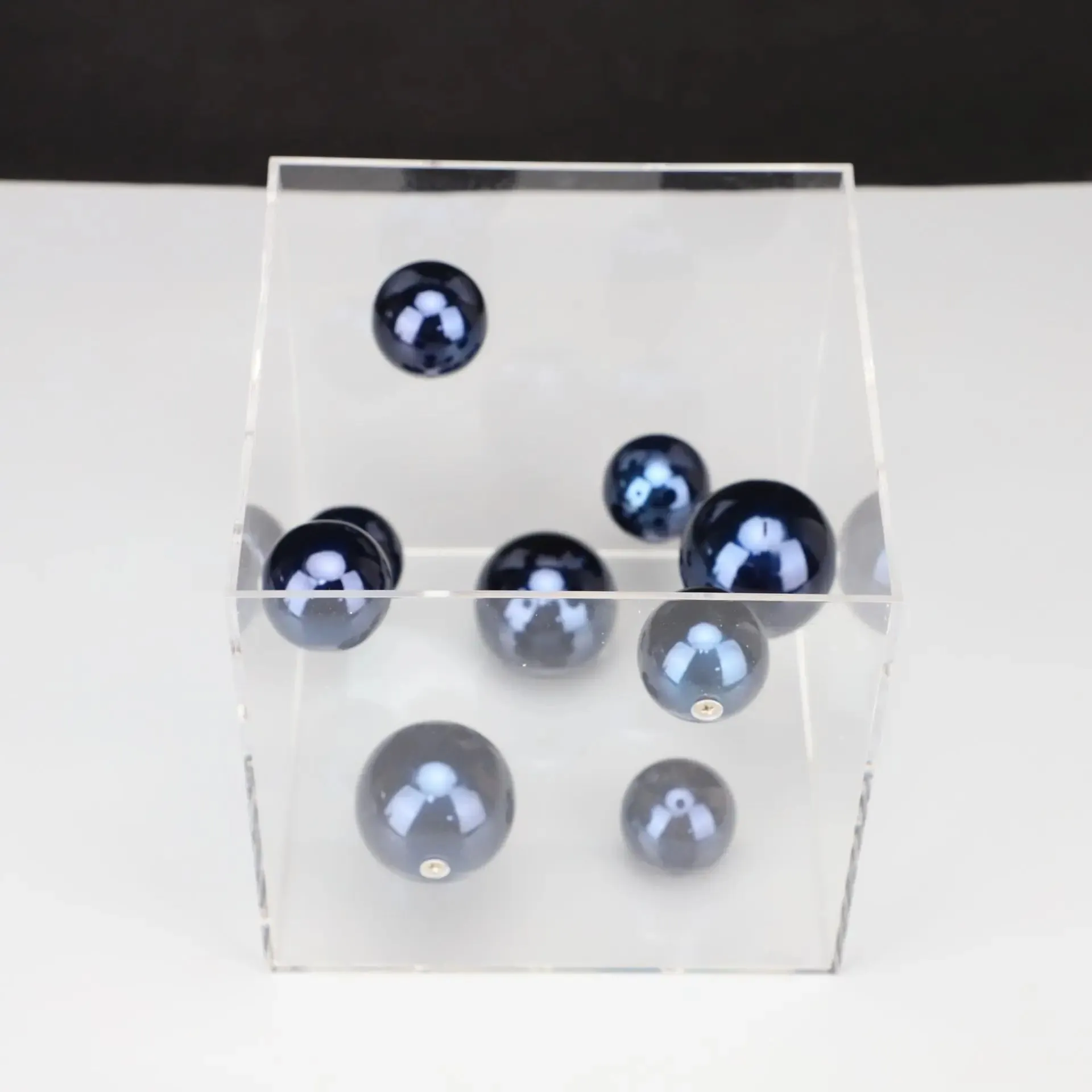 Modern Spherical Art Display Cube