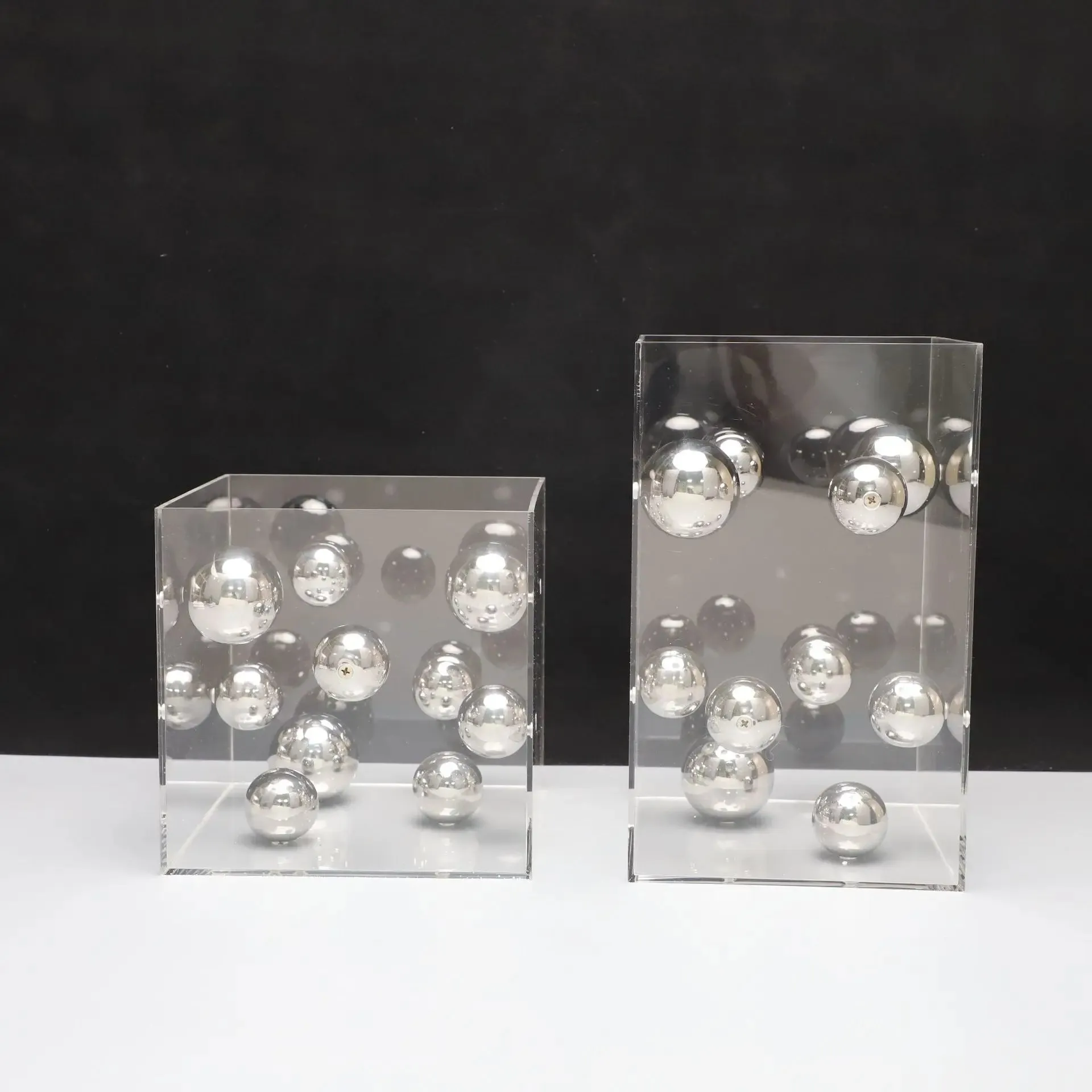 Modern Spherical Art Display Cube