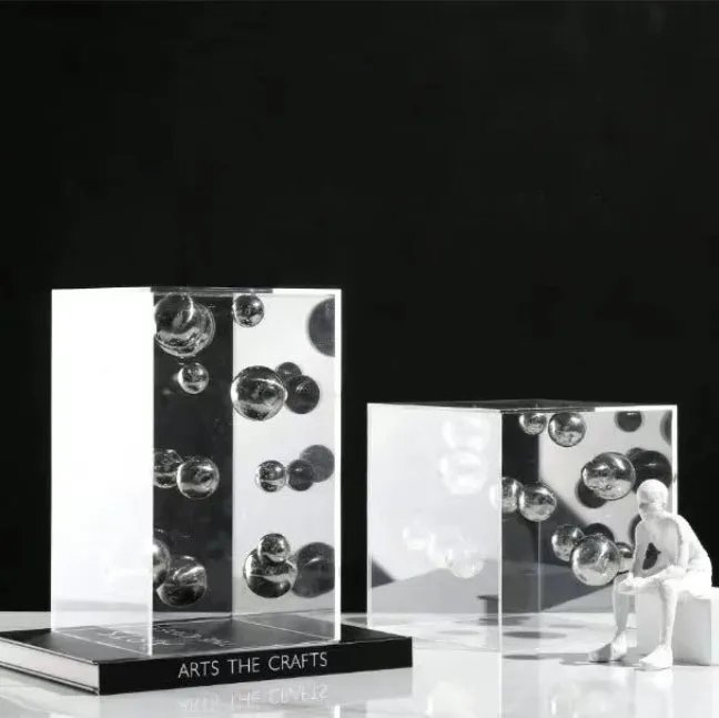Modern Spherical Art Display Cube