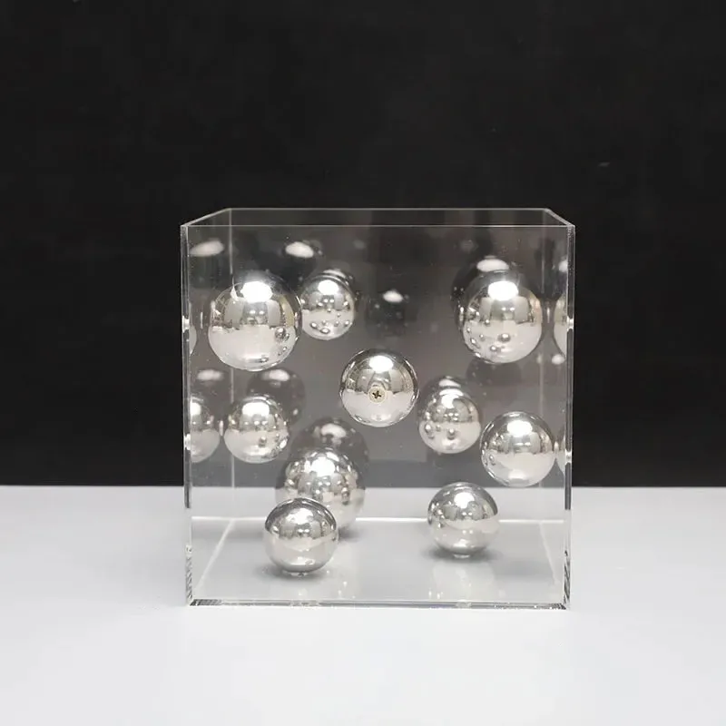 Modern Spherical Art Display Cube