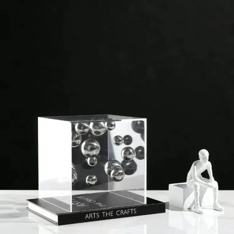 Modern Spherical Art Display Cube