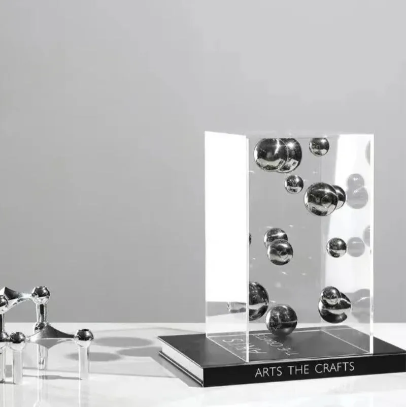 Modern Spherical Art Display Cube