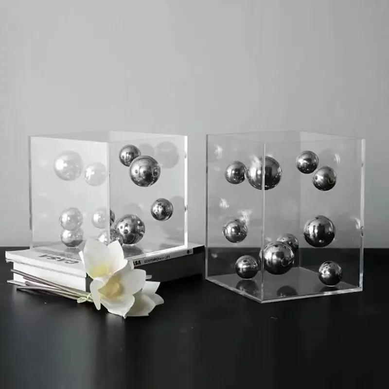 Modern Spherical Art Display Cube