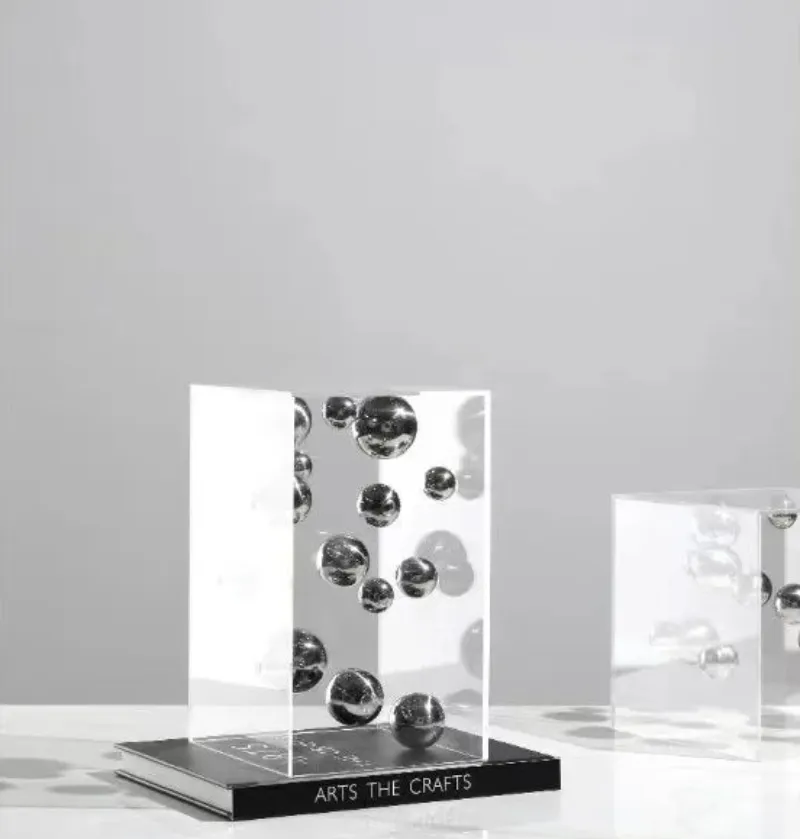 Modern Spherical Art Display Cube