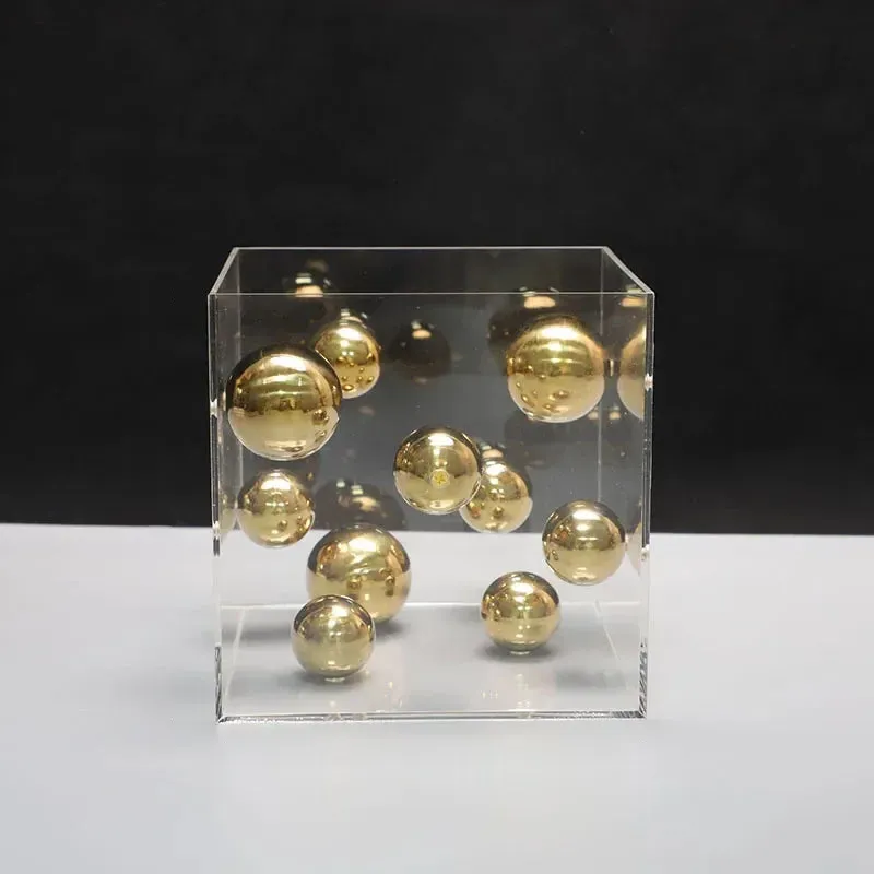 Modern Spherical Art Display Cube