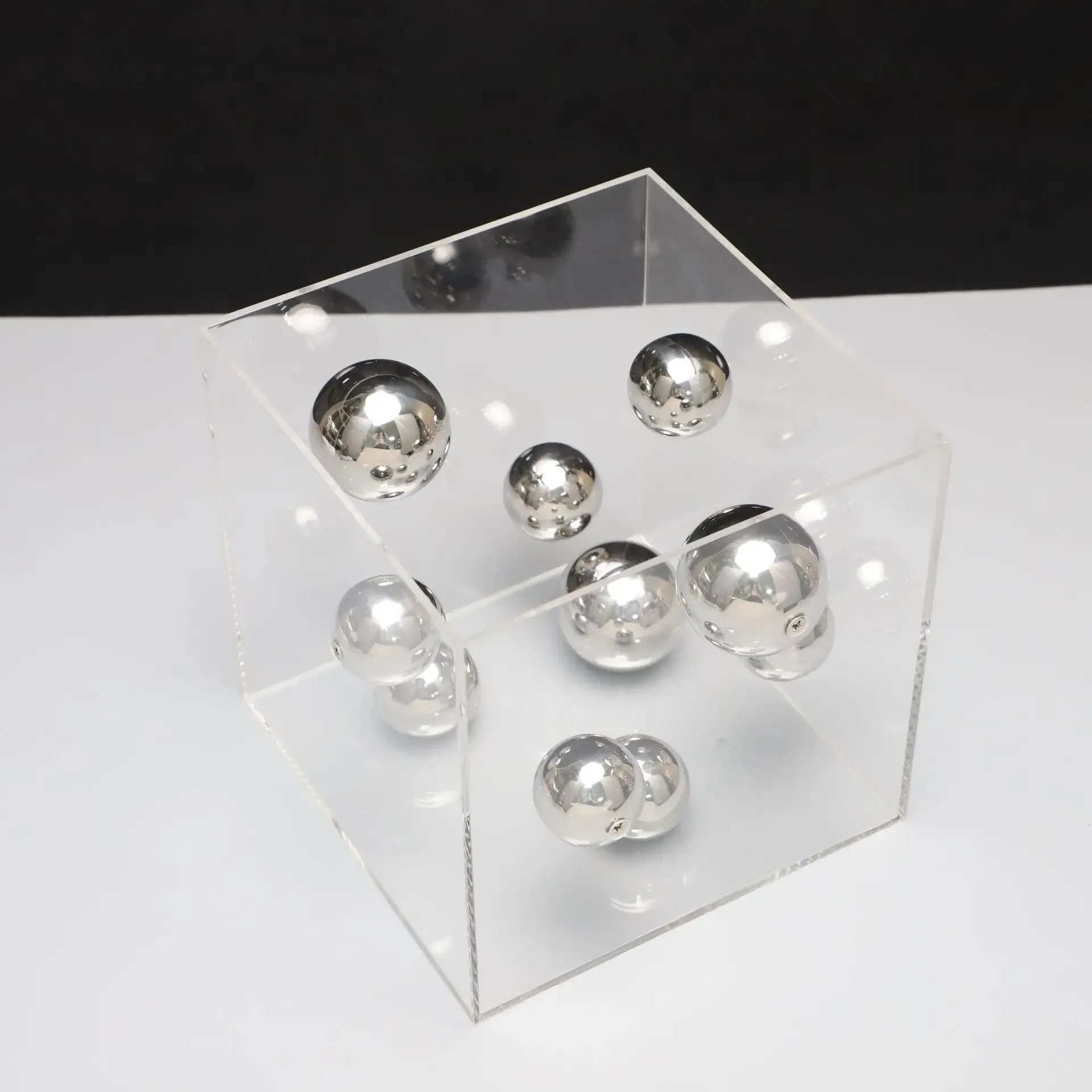 Modern Spherical Art Display Cube