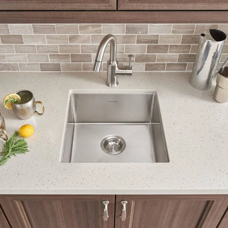 Pekoe 17" Single Basin Undermount Kitchen Sink in Stainless Steel