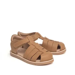 Pretty Brave Rocco Closed Toe Tan Leather Sandal 29-31
