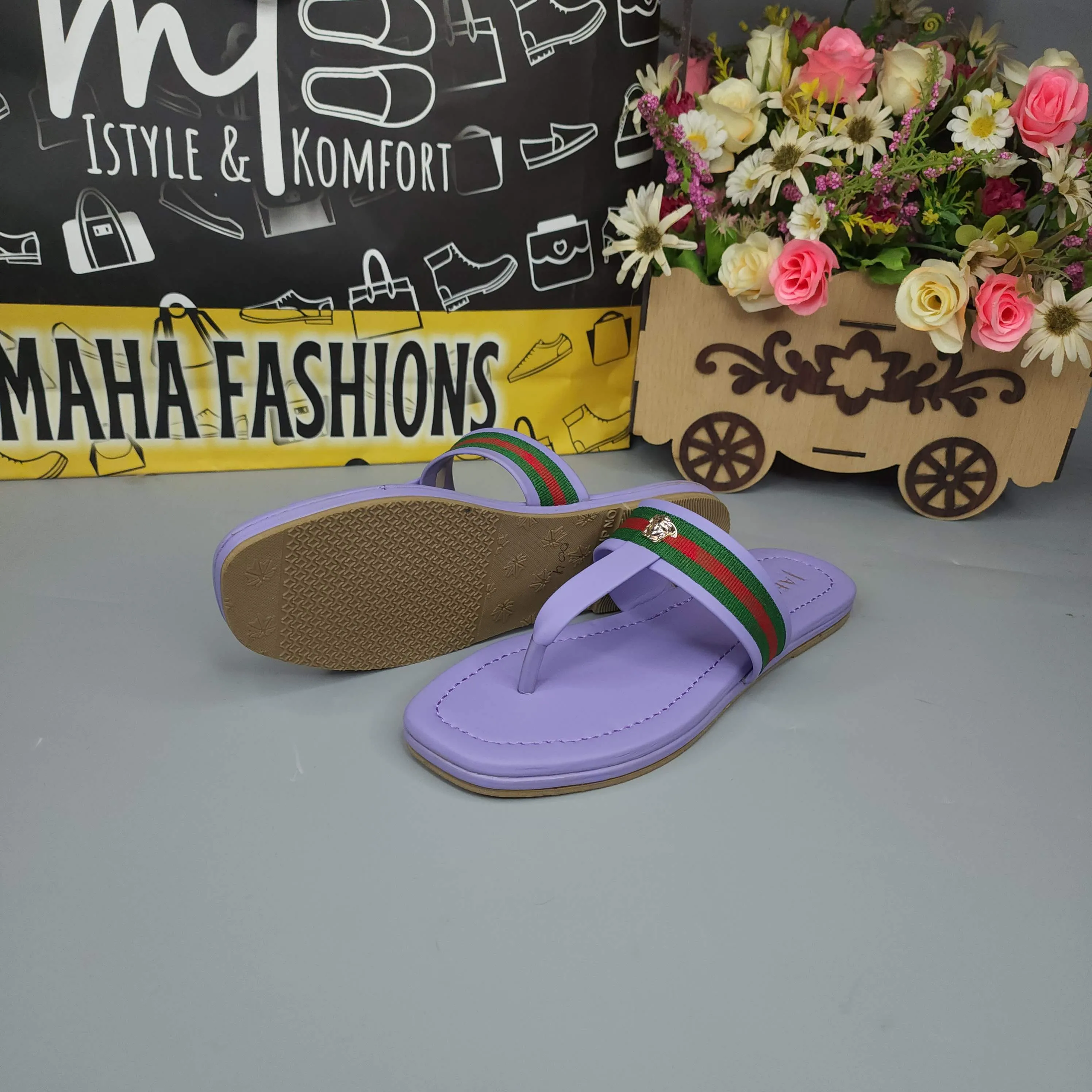 Purple Casual Slippers