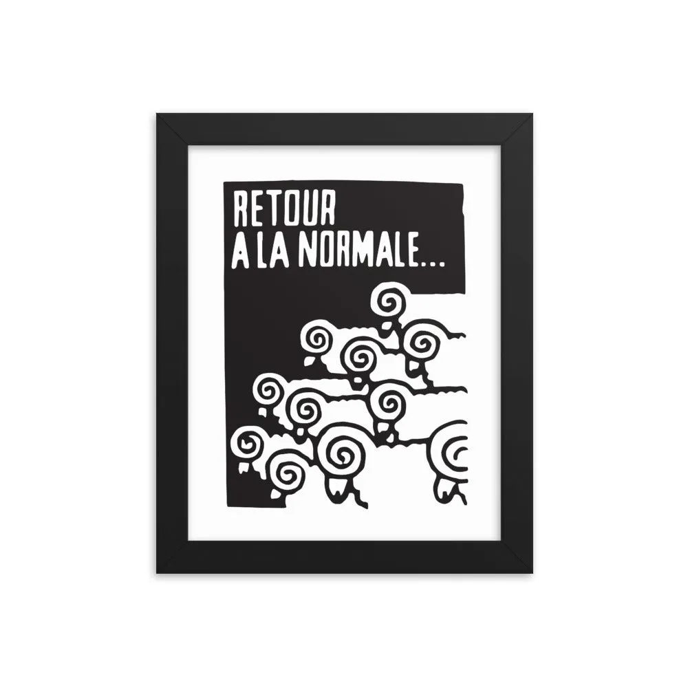 Return to Normal Framed Poster